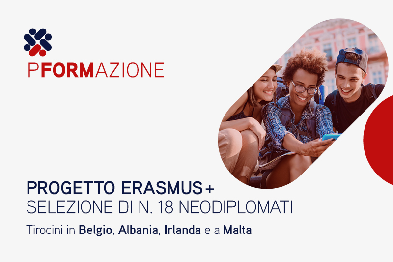 Progetto Erasmus+: selezione di n. 18 neodiplomati per tirocini in Belgio, Albania, Irlanda e a Malta